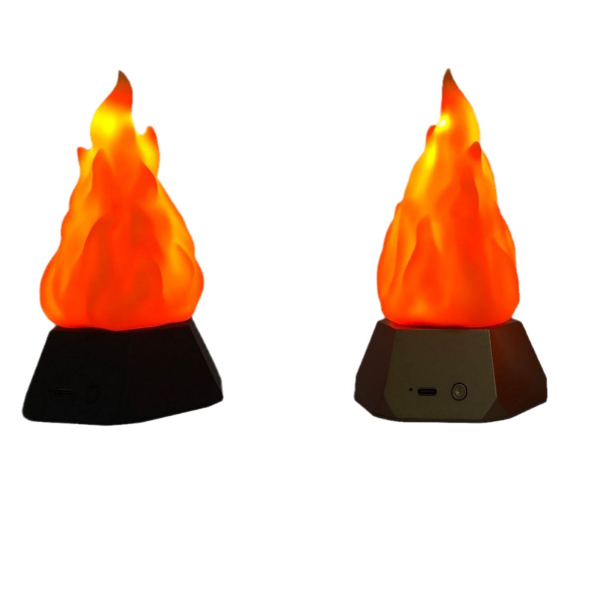 2025 Luz de llama de Halloween púrpura Modo de 3 niveles Luz de ambiente interior Luz de decoración de campamento al aire libre Luz de antorcha