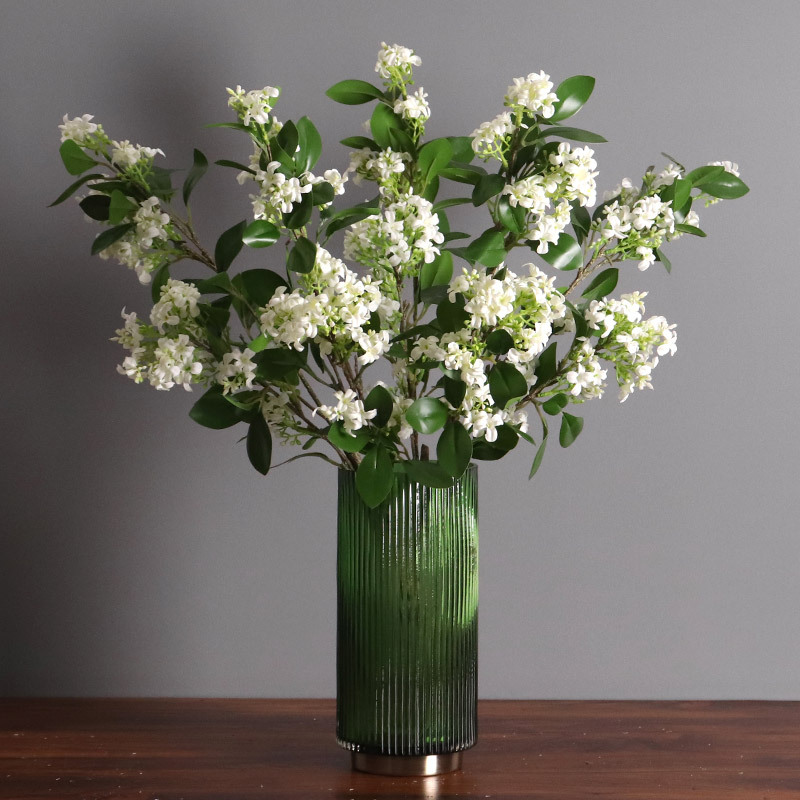 Flor lila de alta calidad flor artificial Qilixiang Manshan fragancia flor falsa sala de estar mesa decoración flor seda accesorios de fotografía