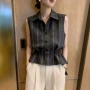 显瘦无袖新款气质衬衫