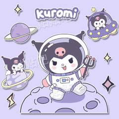 Cute Cartoon Klomi Electric Motorcycle Sticker Laptop Personal Decor Electric Scooter Scratch Sticker