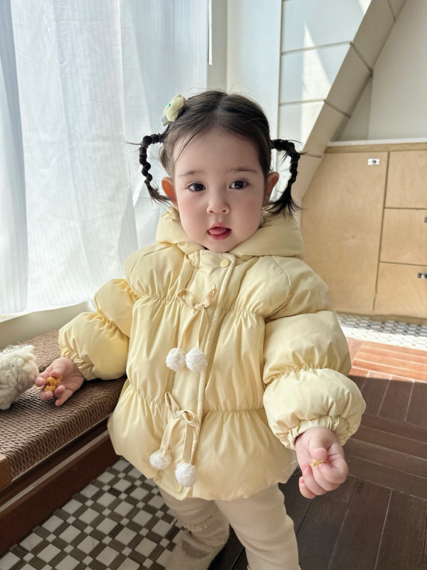 儿童羽绒服2025冬季新款女童羽绒服新国标90白鸭绒宝宝连帽童外套|undefined