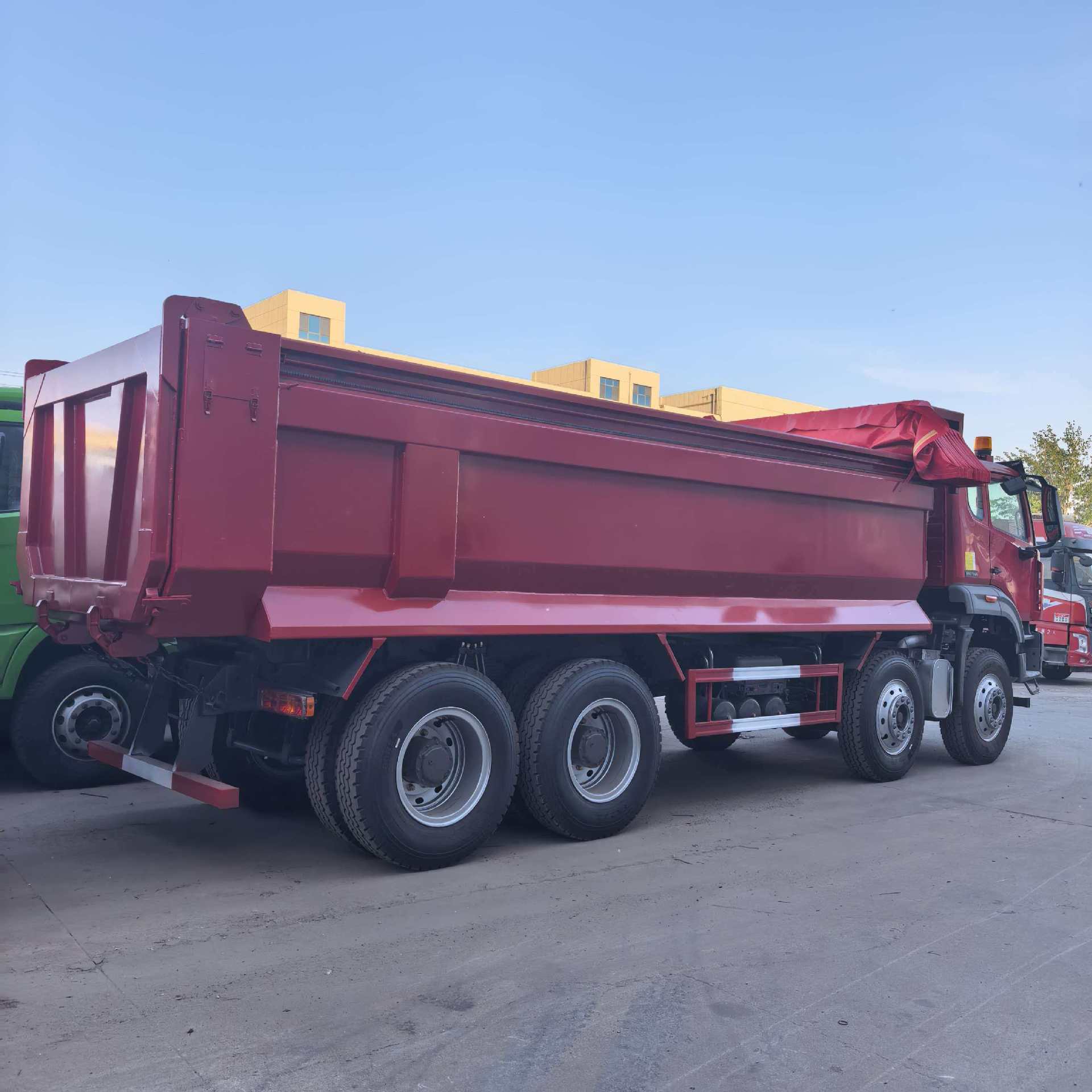 Export of Used Sinotruk Howo Nx Dump Truck 430 Horsepower Dump Truck for Transporting Gravel and Soil Howonx Dump Truck