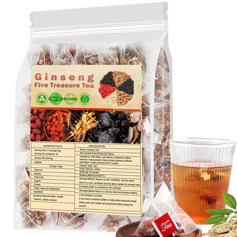 国境を越えた対外貿易Ginseng fifivetreaxtea、人参五宝茶5グラム20袋|undefined
