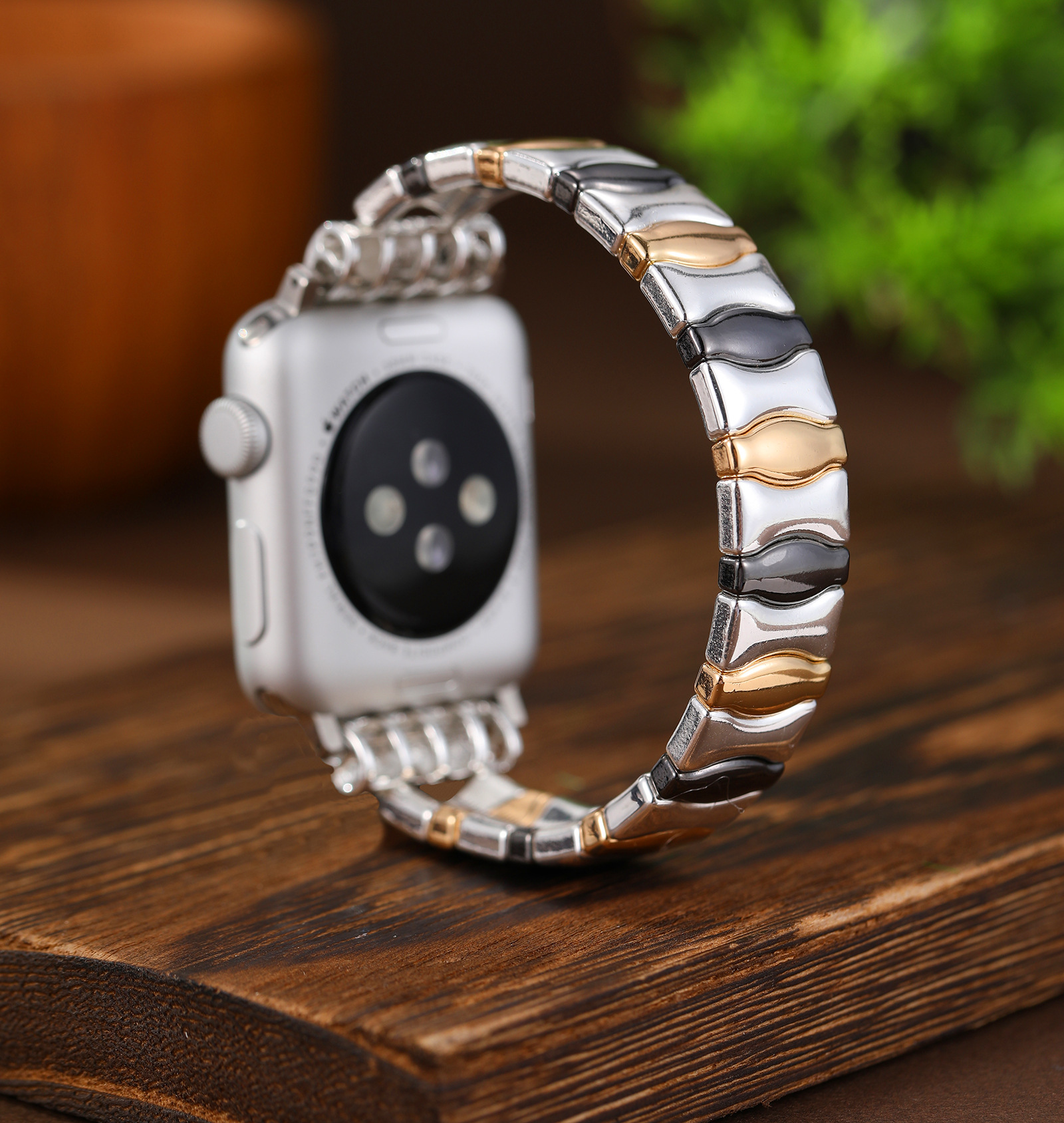 혼합 색상 탄성 스트랩 ❉