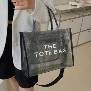����Ůtote bag������͸���гְ�����б��PVC�������羳ɳ����