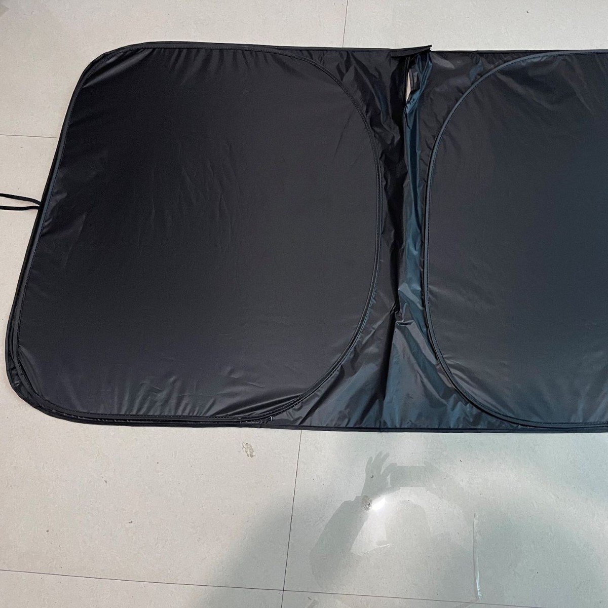 C apertura de tela plateada de titanio para automóvil, protector solar, protector solar, protector solar, protector solar, aislamiento térmico, protector de luz completo, explosión transfronteriza