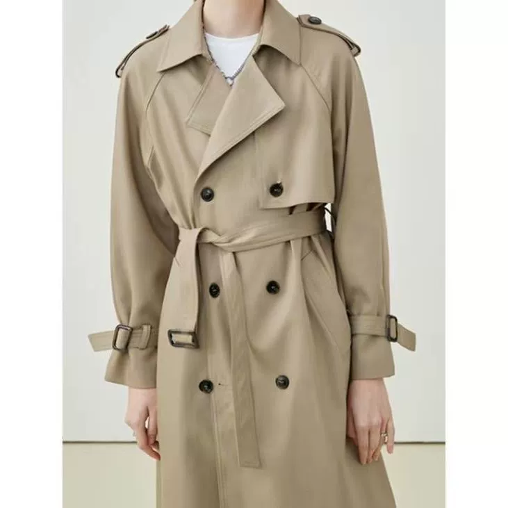 Модный хаки демисезонный trench coat, куртка для отдыха, корейский стиль