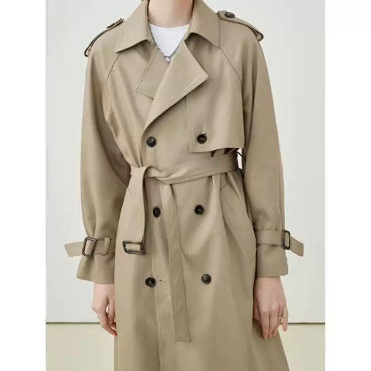 Модный хаки демисезонный trench coat, куртка для отдыха, корейский стиль