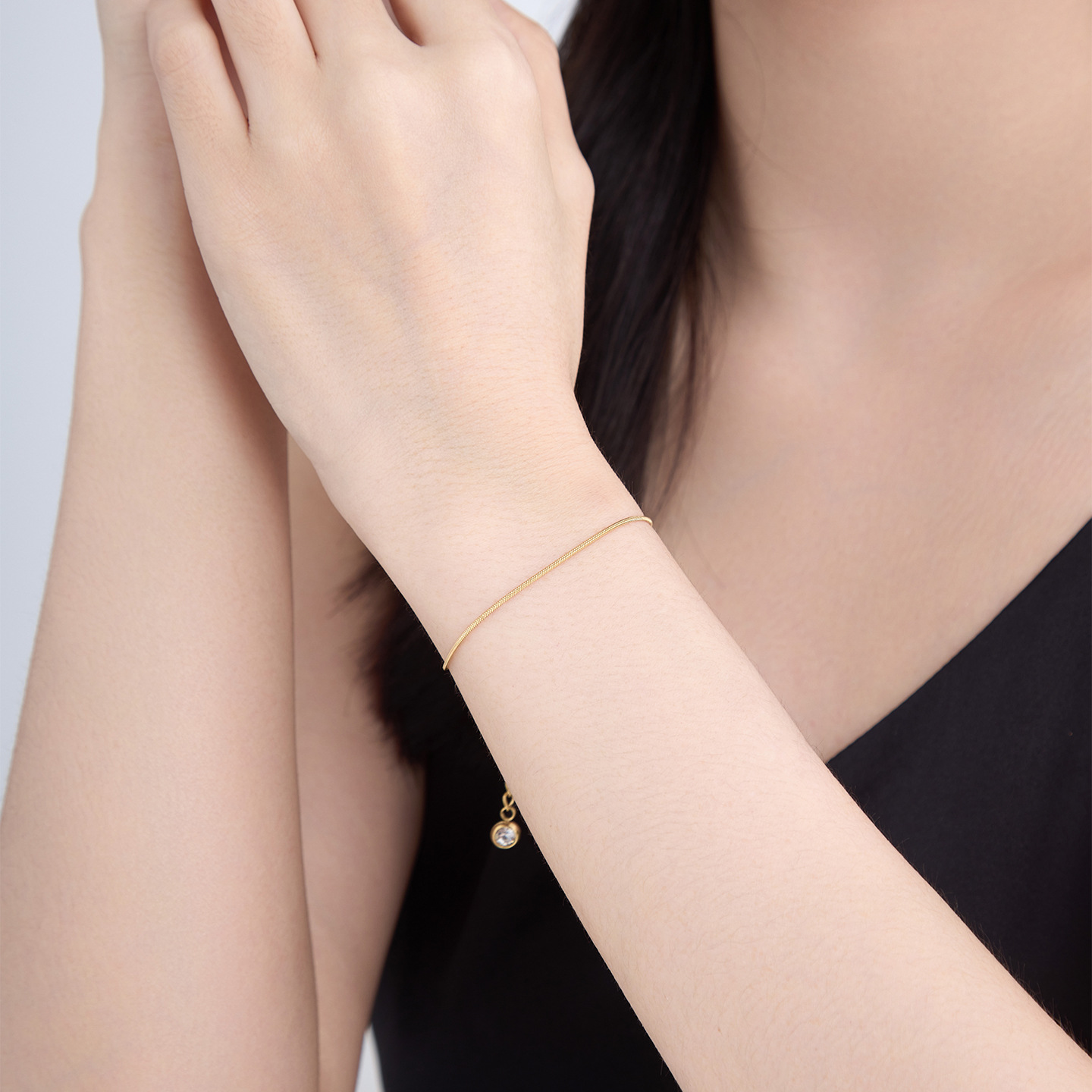 Xuping pulsera de acero inoxidable simple de moda cadena europea y americana personalidad transfronteriza hip-hop fría pareja joyas al por mayor