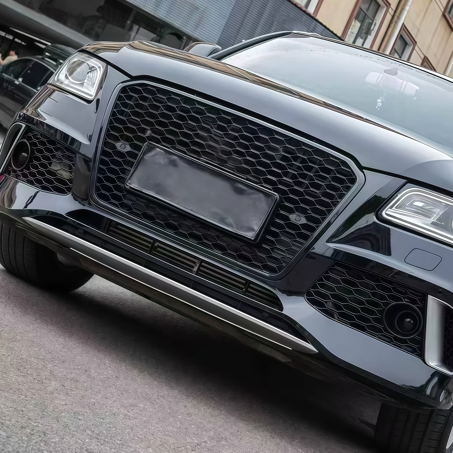 13-17 models, suitable for Audi Q5 front bumper modification, RSQ5 front bumper, front face, and large front grille