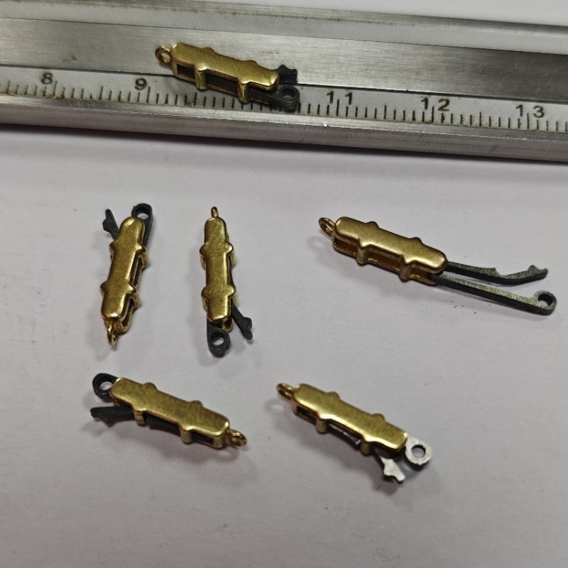 黄铜铸造CNC异形扣项链扣手链扣推拉卡扣