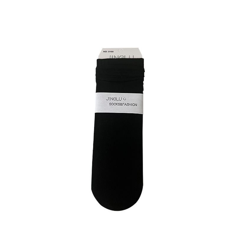 Summer thin breathable brand base solid color socks