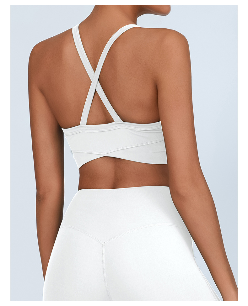 Comercio extranjero transfronterizo Europa y los Estados Unidos Lulu desnudo sensación de yoga sujetador antichoque reúne deportes belleza de espalda fitness ropa interior seco rápido bra