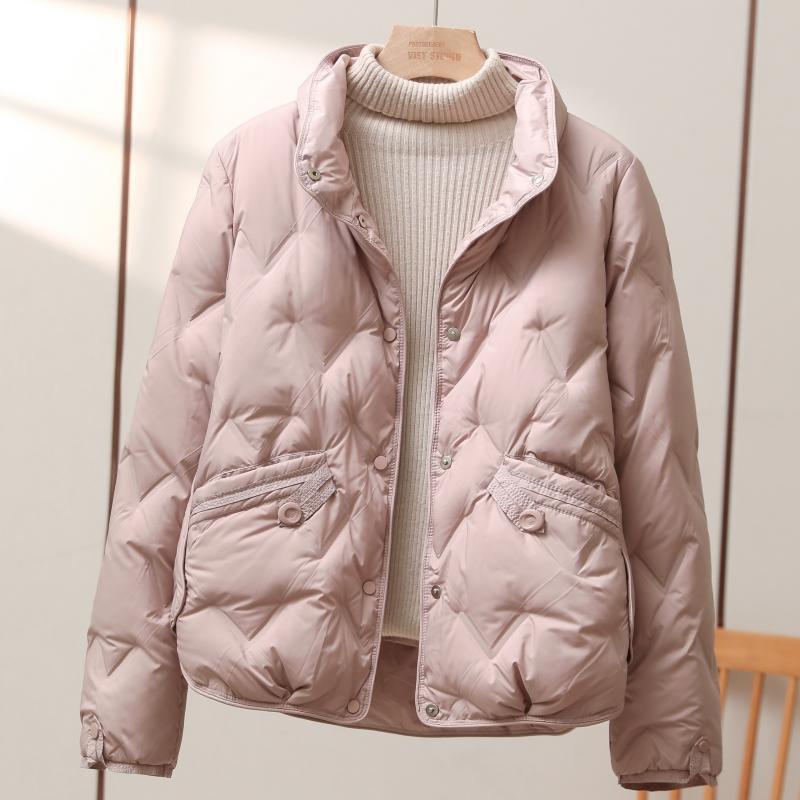 New National Standard 90 White Duck down Jacket Women's Short 2025 New Autumn and Winter Fashion Small Stand-Up Collar Light Jacket