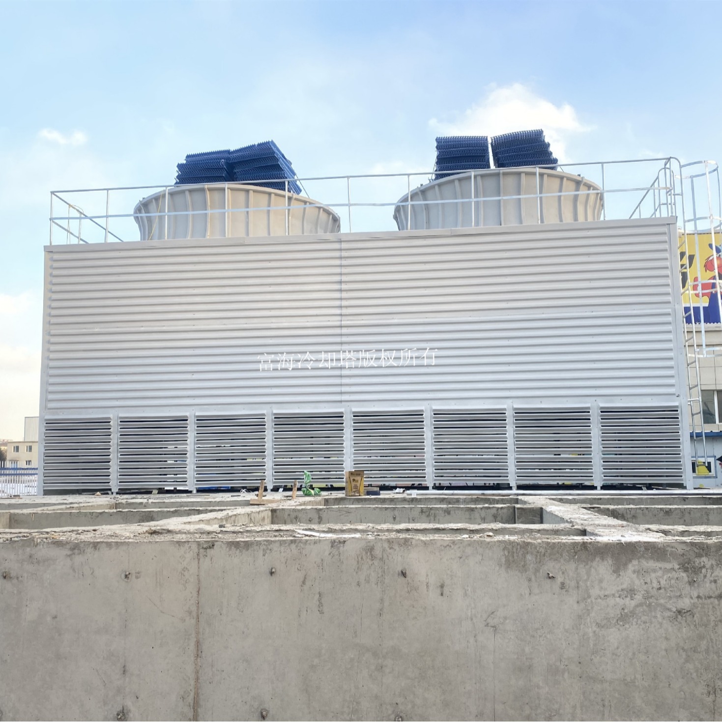 供应大型冷却塔 方型逆流式发电厂冷却塔 方形冷却塔 降温凉水塔