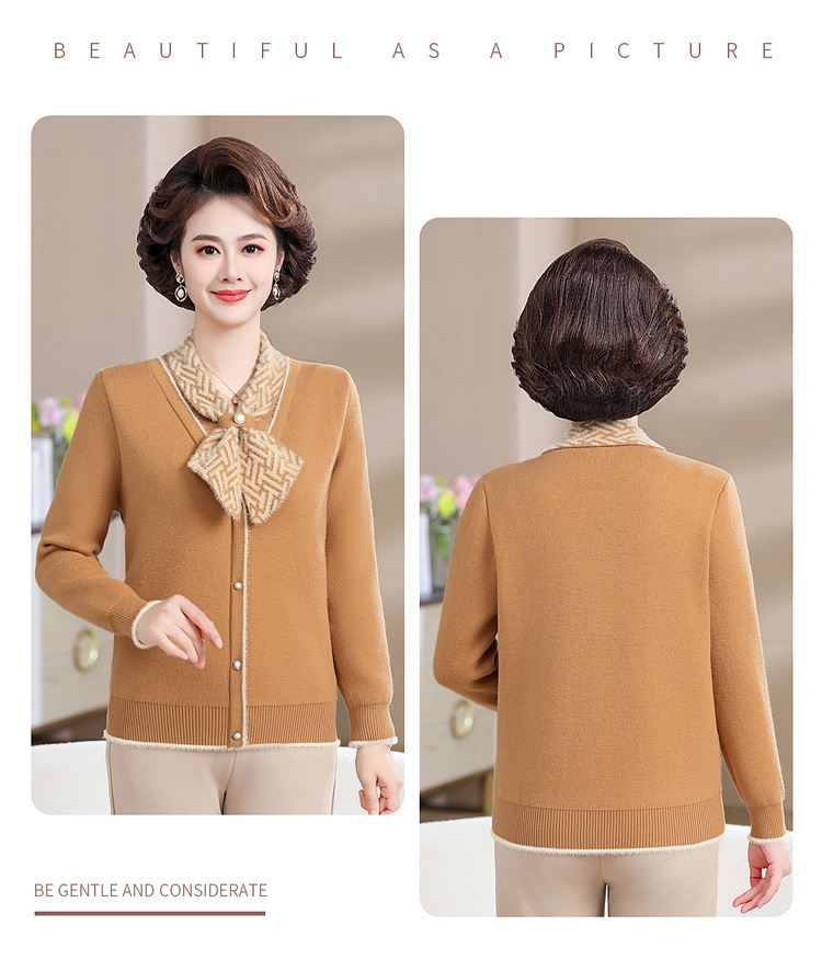 E5898 830K ÁO LEN NỮ TAIRYA MÙA XUÂN THU ĐÔNG TRUNG NIÊN DÀY ẤM THỜI TRANG NỮ G03 SẢN PHẨM MỚI