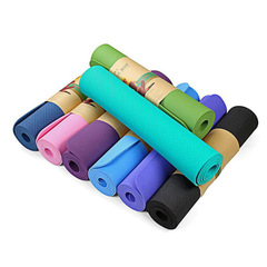 Manufacturer Direct Sales Logo Position Line Yoga Mat Anti-Slip Durable Shock Absorbing Eco-Friendly Odorless TPE Yoga Mat