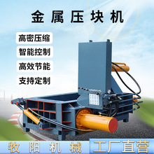 河北卧式空调壳压压块机金属边角料压块机废旧铜线液压压块机规格