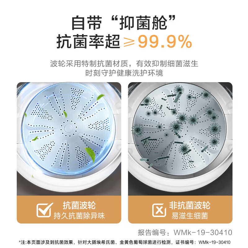 海尔智家Leader统帅大容量10kg家用全自动租房用波轮洗衣机958|undefined