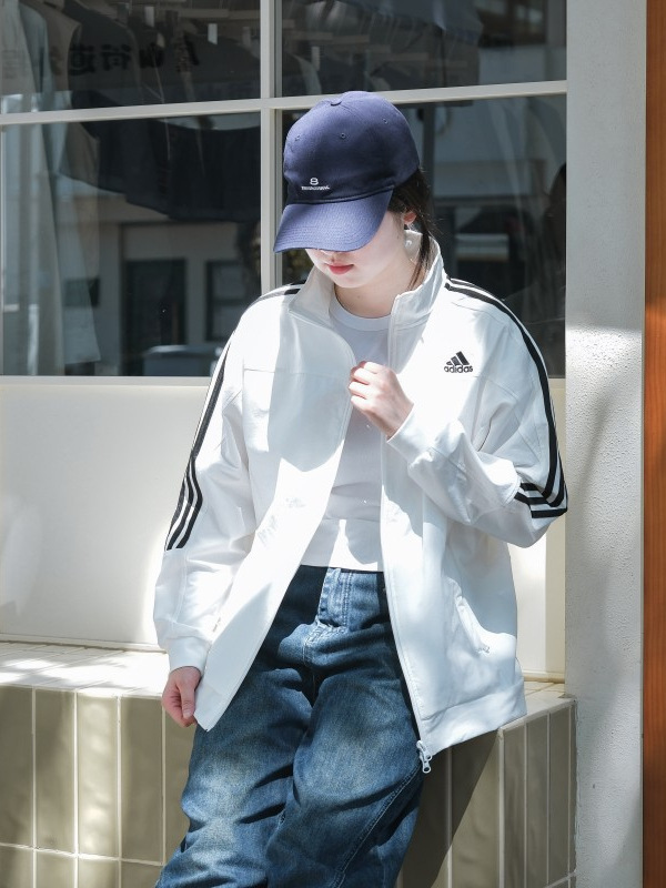 QQ糖同款外套三叶草男女春秋休闲户外运动上衣刺绣情侣款夹克百搭|undefined