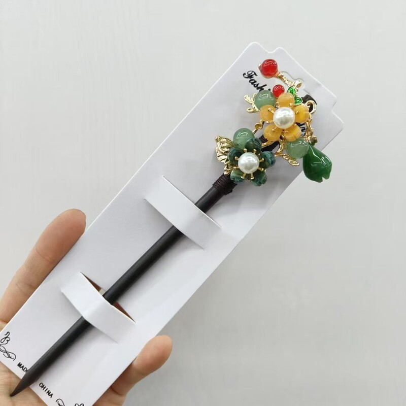 古风高级感黑色檀木发簪女流苏新中式簪子盘发神器发钗簪子苏州|undefined
