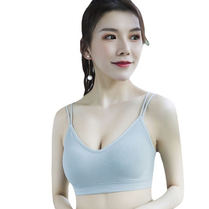 Cross-border más tamaño belleza espalda camisola ropa interior estudiante femenino tubo superior estilo coreano sujetador inalámbrico desgaste exterior correa interior envuelto pecho
