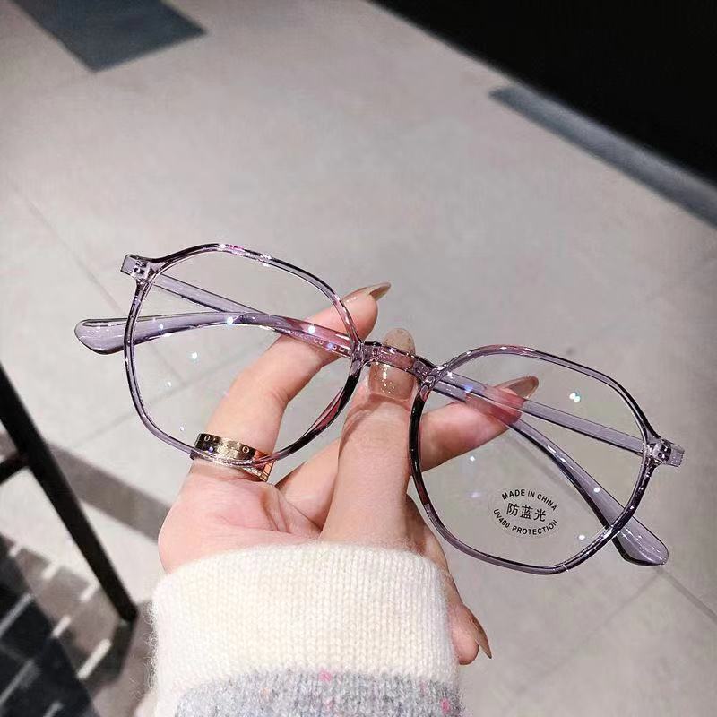 新しい抗青色光老眼鏡インターネット有名人痩身多角形メガネファッショナブルでエレガントなマザーズクリスタル老眼鏡ナチュラル|undefined