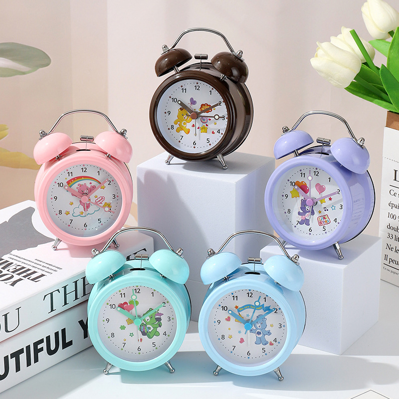Reloj Despertador Retro – Campana Grande con Luz Nocturna y Diseño Silencioso
