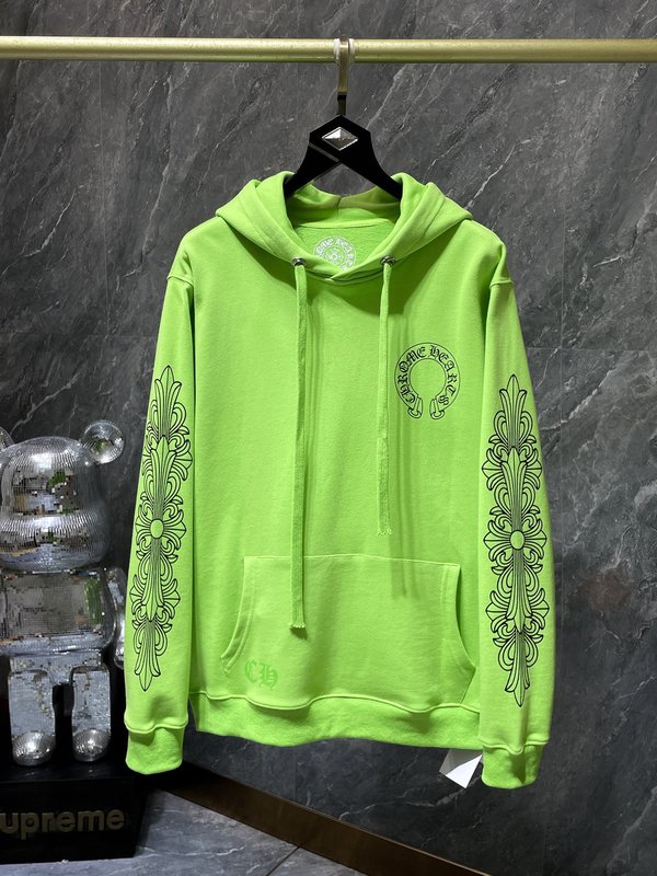 Chrome Heart Hoodie 克罗伈十字架连帽卫衣跨境宽松男女拉链帽衫|undefined