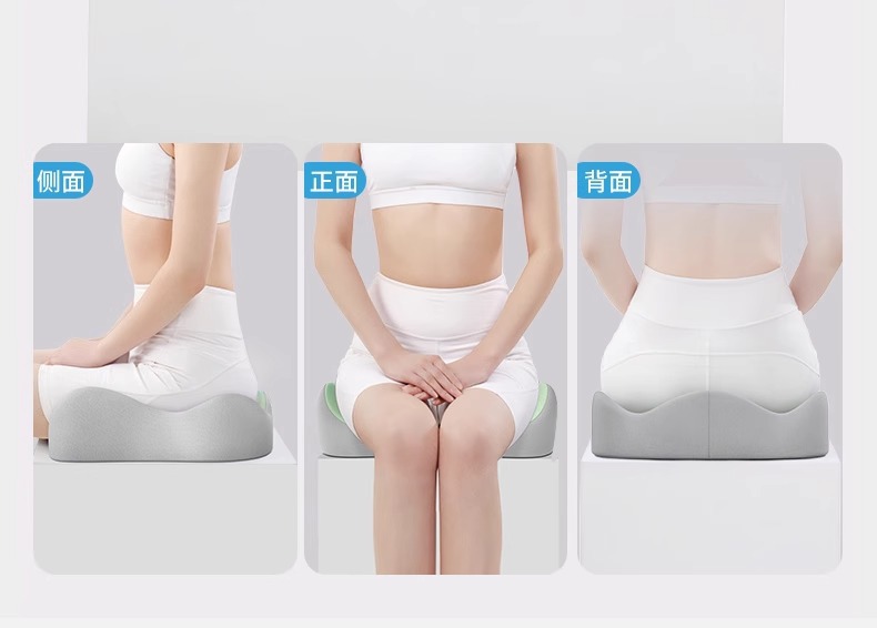 Cross-Border Wholesale Seat Cushion for Office Long Sitting, Breathable Car Seat Cushion for Waist Protection and Buttocks Shaping, Memory Foam Buttocks Shaping Cushion