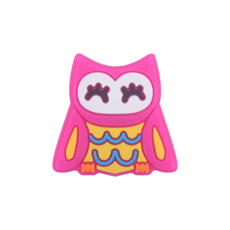 Nuevos suministros para bebés de dibujos animados búho mordedor creativo DIY bebé molar pezón cadena anti-caída cadena Accesorios