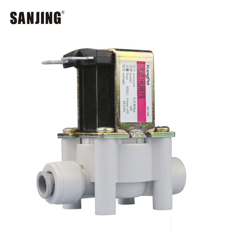 24V válvula de solenoide de agua residual 2 puntos válvula de drenaje 300cc combinación válvula de lavado ro purificador de agua accesorios especiales