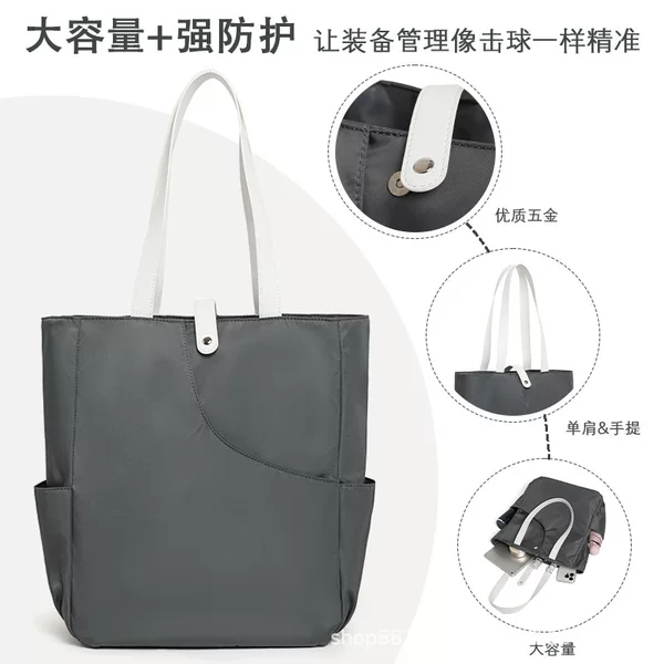 Pickleball Racket Bag Tennis Racket Storage Backpack Large Capacity Canvas Bag Tote Bag Outdoor Portable Shoulder Handbag