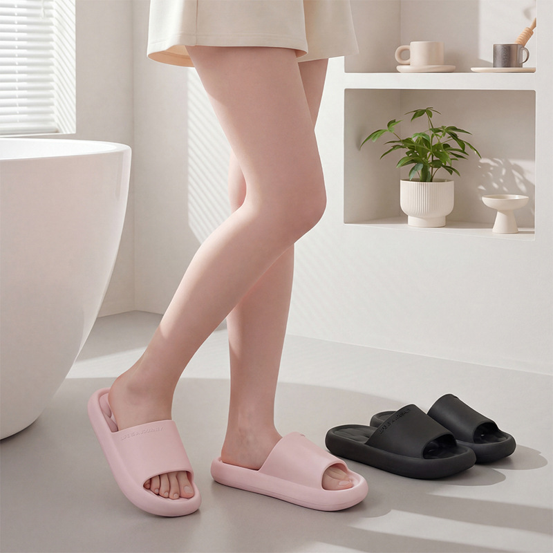 Pantofole traforate da donna per l'estate, adatte per uso domestico, alta qualità, per interni, antiscivolo in EVA per bagno e doccia da uomo._voghion.com