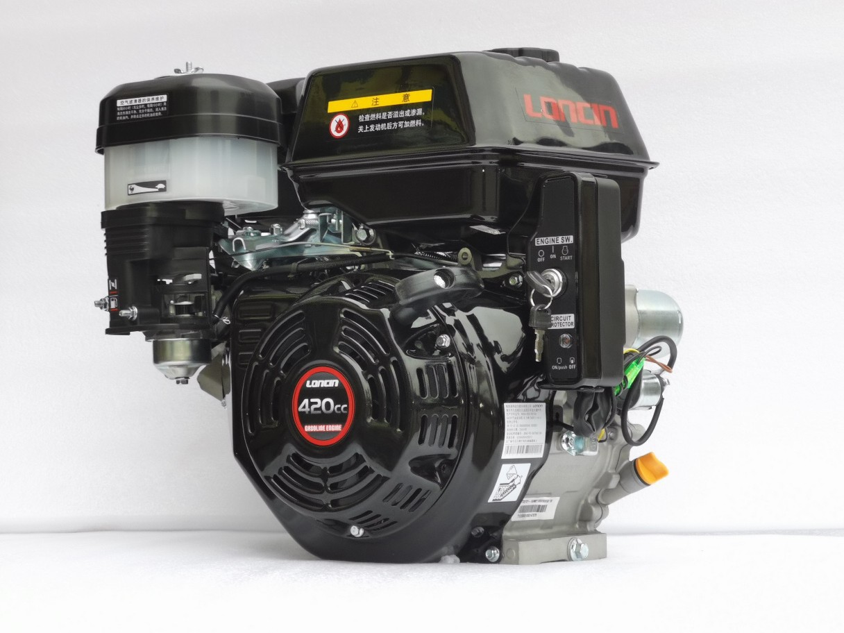 Longxin G420F turbine gasoline engine ship machine 420cc road cutting machine flat key 25mm shaft diameter