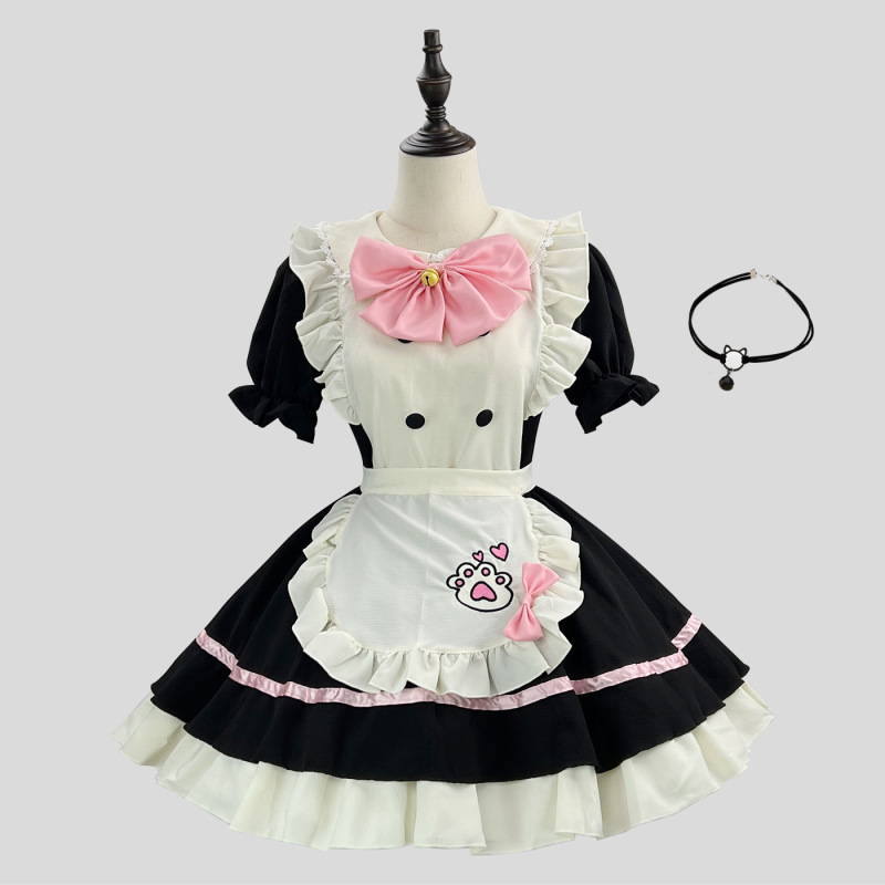 新商品クロスボーダー可愛いメイド服コスプレロリータハロウィーン女装衣装|undefined