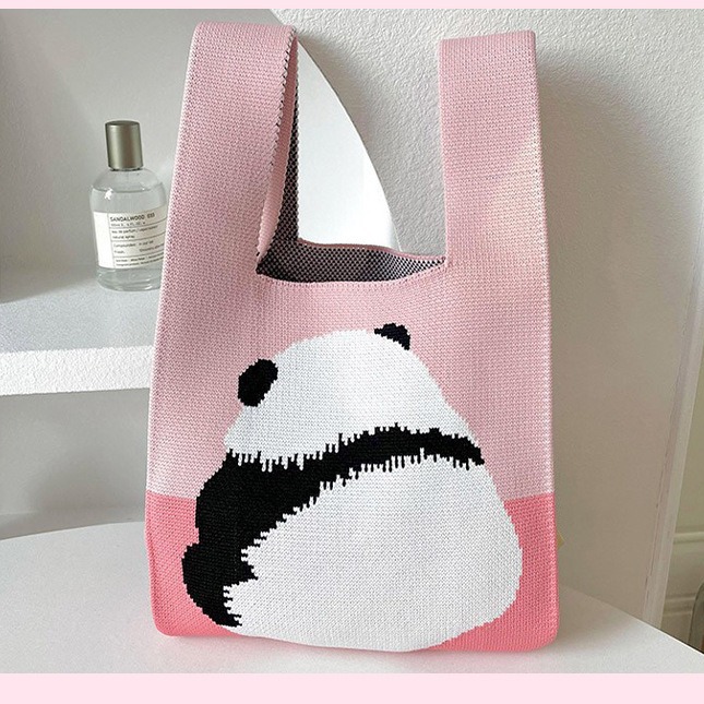 Bolso de mano tejido para embalaje de regalos, bolso tejido con múltiples patrones, estilo ins, bolso tejido para mujer, mini versátil.