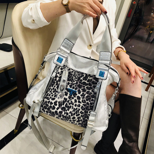 6390-8 Tote Bag for Women,  New Collection: Large-Capacity Leopard-Print Crossbody Bag, Chic & Unique High-End Handbag