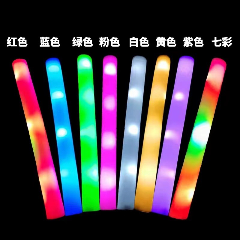 Palos de luz accesorios de concierto personalizados palos de luz logo palos de luz coloridos barra de luz al por mayor atmósfera colorida de mano