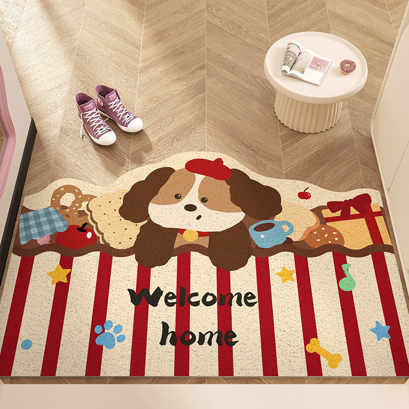 Cartoon Puppy Entrance Door Mat, Customizable, Dirt-Resistant, Easy to Maintain, Suitable for Indoor and Outdoor Use, Door Mat for Entryway Cartoon Puppy Entrance Door Mat, Customizable, Dirt-Resistant, Easy to Maintain, Suitable for Indoor and Outdoor Use, Door Mat for Entryway