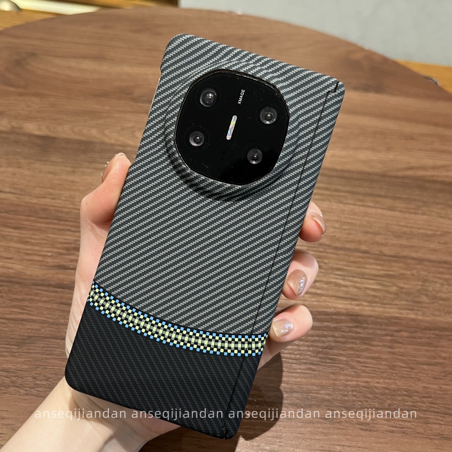 Suitable for Huawei X6 Mobile Phone Case, New Foldableing Screen Matex5 Collector's Edition Business Style Luminous Water Sticker Central Axis Protective Case Matex3 Built-In Magnetic Protective Cover Fashionable All-Inclusive Anti-Fall Men's and Women's Models