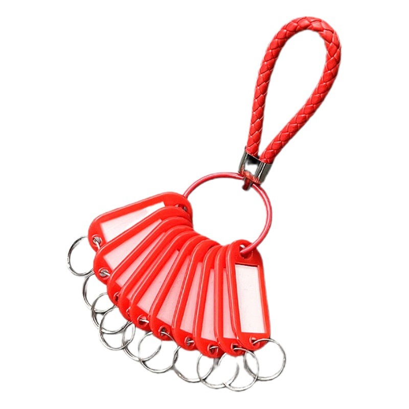 Household key storage key plate anti-loss rental housing intermediary dormitory key chain can be marked classification key card string
