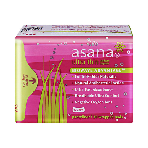 Canada imported Asana sanitary pads (155mm*30 sheets), Chinese general agent, classic ultra-thin series