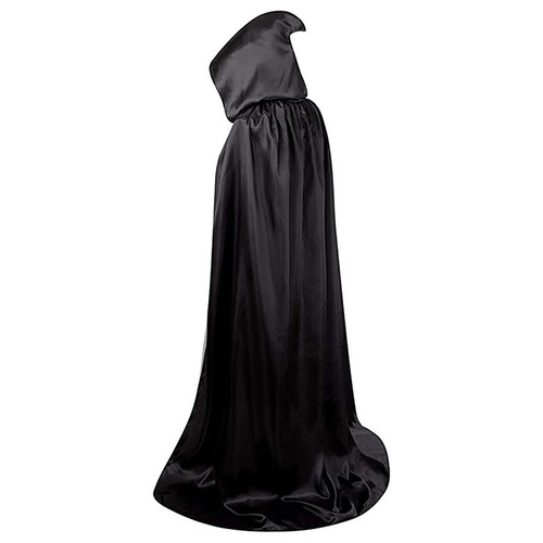 Halloween costumes black death cape props hat Halloween witch elf adult cape 1.7 meters