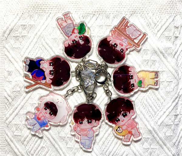 Acrylic cartoon keychain