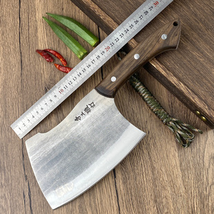 Hand-Forged Multifunctional High-Hardness Camping Jungle Logging Ax, Bone Chopping Ax, Pig and Cow Bone Chopping Knife