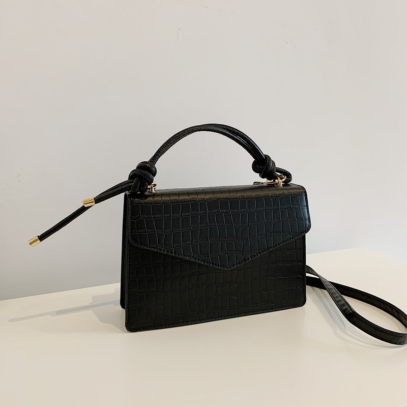 Bolso de alta sensación para mujeres 2024 nuevo retro bolso de hombro estampado de piedra pequeño bolso cuadrado ocio mochila de viaje