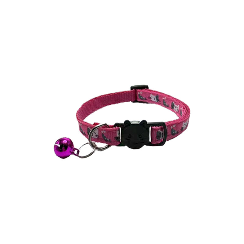 2024 nuevos productos de 1cm lindo gato pequeño pez de dibujos animados collar con campanas collar anti-perdida collar decoración de botón de gato