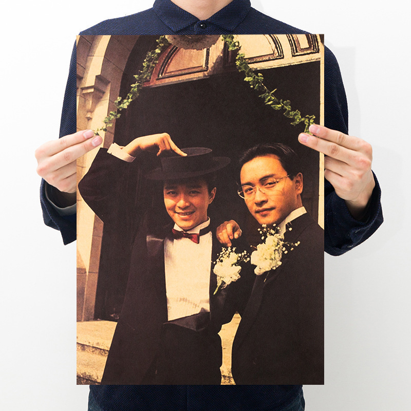 【100款经典电影海报】复古牛皮纸装饰画酒吧宿舍墙壁纸文艺贴画|undefined