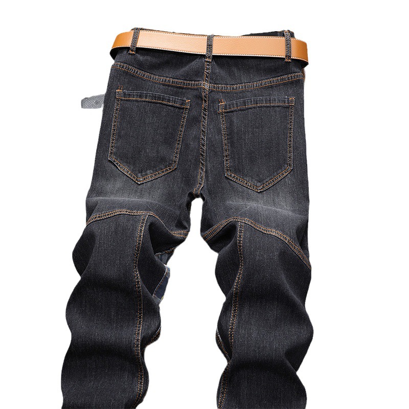Heren trendy denim broek modieuze jeans_voghion.com